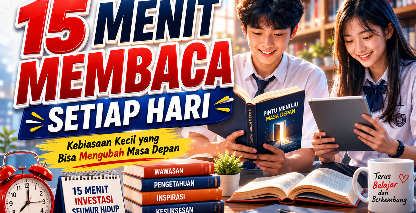 Mengapa Membaca 15 Menit Setiap Hari Bisa Mengubah Masa Depan Siswa?