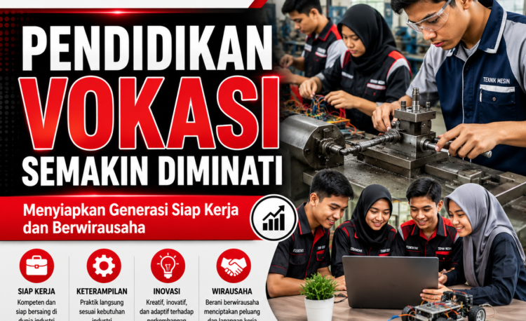 Pendidikan vokasi semakin diminati untuk mempersiapkan generasi siap kerja dan berwirausaha dengan branding resmi RAJASANEWS.