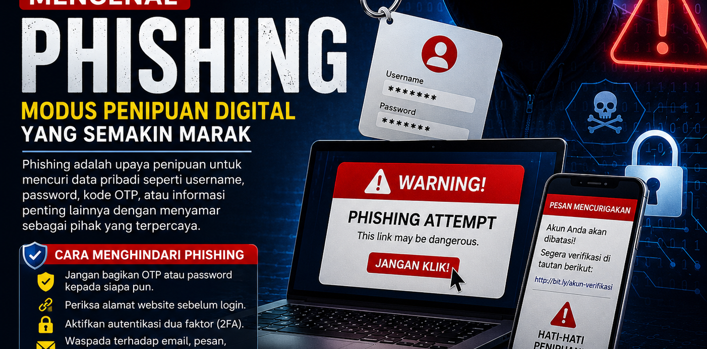 Mengenal Phishing: Modus Penipuan Digital yang Semakin Marak dan Cara Menghindarinya